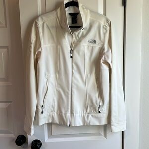 The North Face white jacket